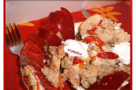 Запеканка из цветной капусты, мяса и овощей, уложенные слоями: шаг 9