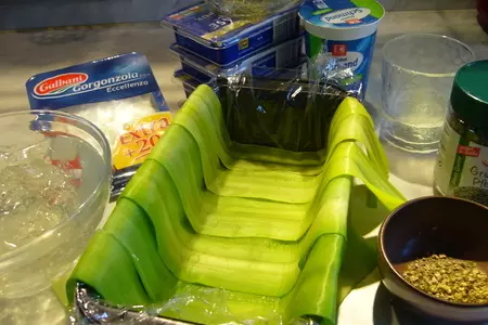 Террин из твороженного сыра с горгонзолой и оливками: шаг 1