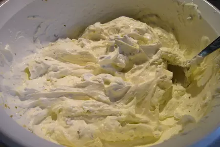 Террин из твороженного сыра с горгонзолой и оливками: шаг 2