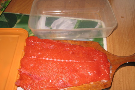 Соленый лосось (японский рецепт): шаг 1