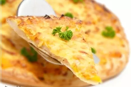 Пицца с запеченной тыквой и копченым салом: шаг 8