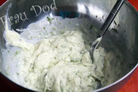 Сырный торт с ветчиной и грибами: шаг 6