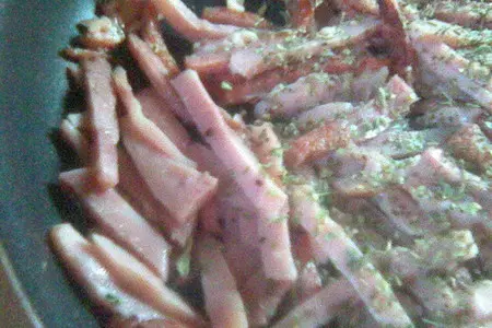 Салат  с пастой, копчёностями и цитрусовой заправкой: шаг 1