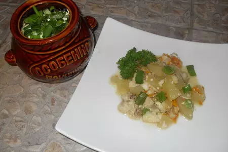 Сайда в горшочках: шаг 1