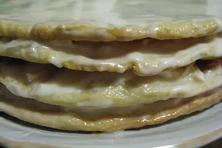 Торт " яблочный аромат ", коржи на пиве: шаг 6