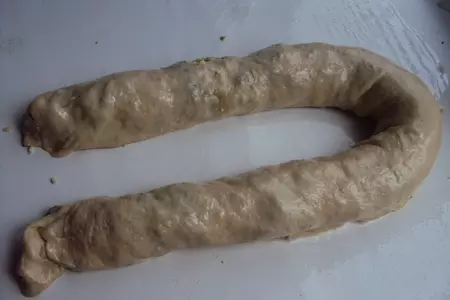 Вертута молдавская с яйцом, луком и зеленью: шаг 5