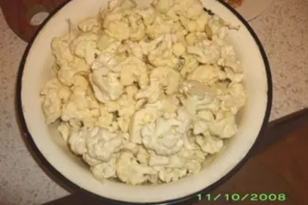 Салат из цветной капусты с лимоном: шаг 2