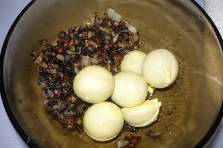 Яйца фаршированные с грибами.: шаг 4