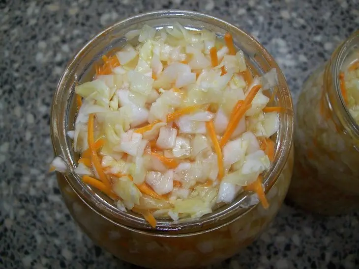 Капуста маринованная и винегрет из неё: шаг 5