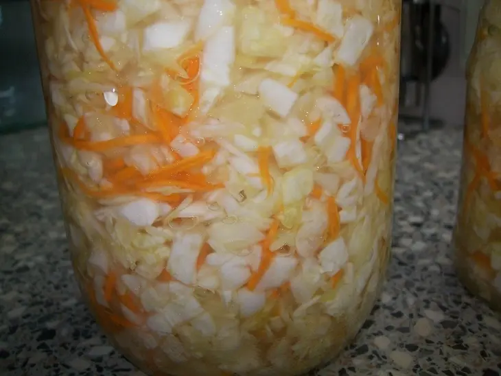 Капуста маринованная и винегрет из неё: шаг 6
