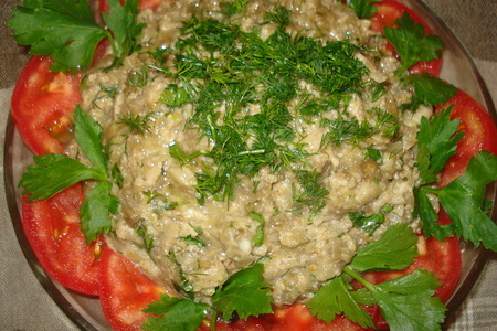 Баклажанный салат с грецкими орехами: шаг 5
