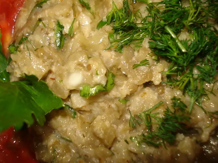 Баклажанный салат с грецкими орехами: шаг 6