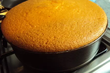 Апельсиновый шифоновый бисквит (chiffon de naranjas): шаг 5