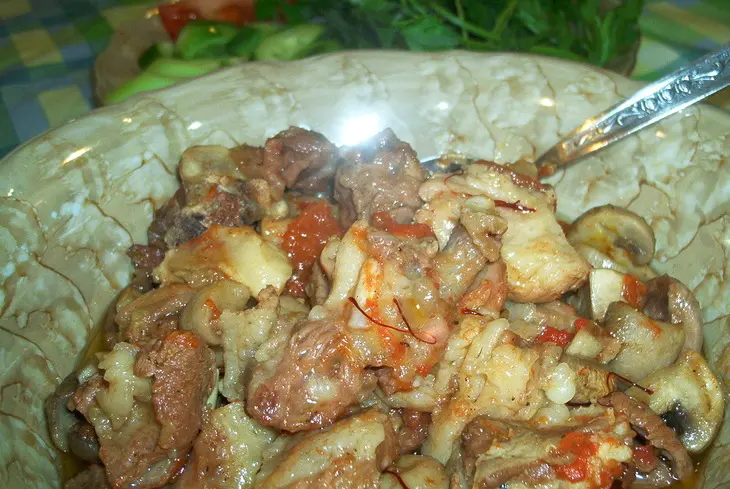 Просто баранина ( и для тех,кто держит фигуру  :)  ): шаг 1