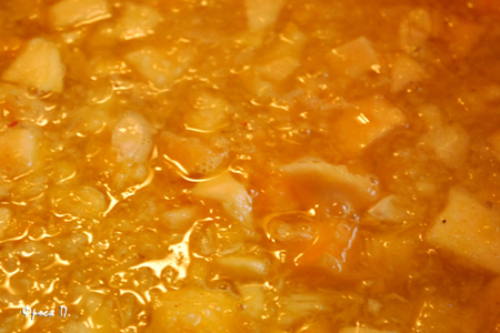 Тыквенный суп с сырными клецками: шаг 3