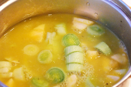 Тыквенный суп с сырными клецками: шаг 4