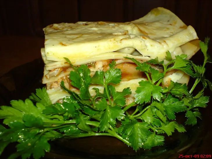 Моя лазанья с овощами, грибами и мясом: шаг 1