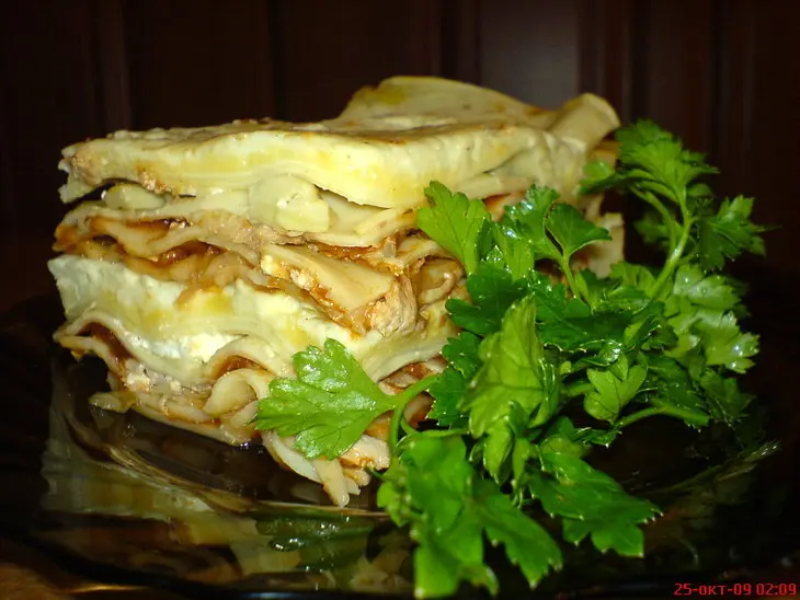 Моя лазанья с овощами, грибами и мясом: шаг 2
