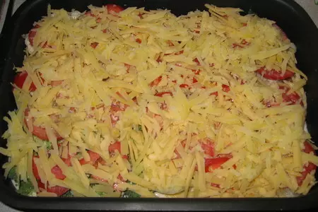 Форелька с овощами в сливочках: шаг 2