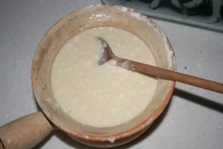 Блины на манной каше: шаг 2