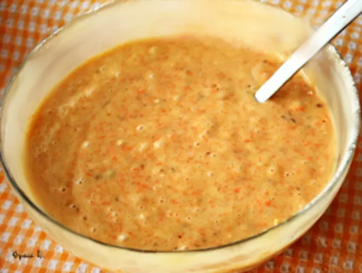 Морковные кексы с орехами: шаг 4