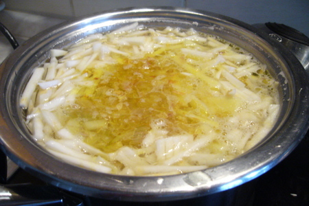 Сырный суп-пюре с крессом: шаг 1