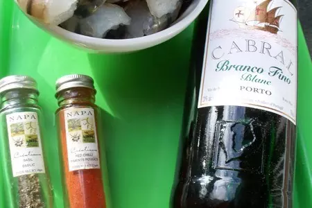 Жаренные креветки: шаг 1
