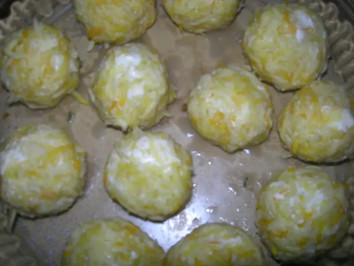 Овощные колобки: шаг 2