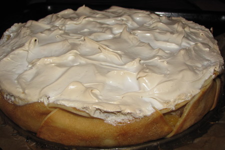 Десертный блинный пирог "под белым покрывалом": шаг 7