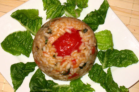 Рисовые тимбали с моцареллой(sformatini di riso alla mozzarella): шаг 7