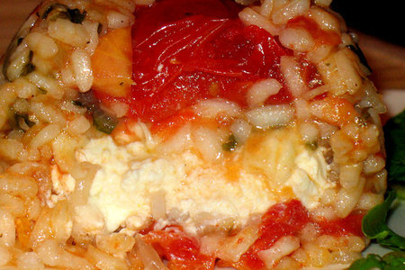 Рисовые тимбали с моцареллой(sformatini di riso alla mozzarella): шаг 9