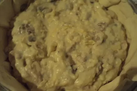 Французский пирог с курицей (tourte au poulet): шаг 6