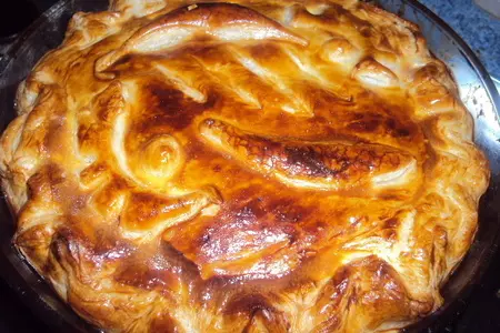 Французский пирог с курицей (tourte au poulet): шаг 8