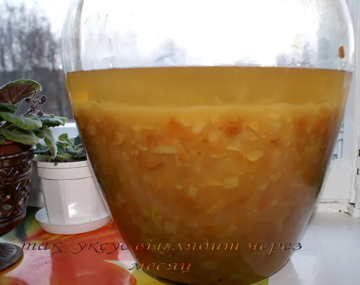 Натуральный яблочный уксус.: шаг 4