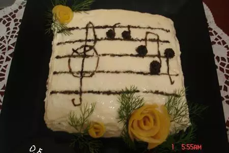 Салат"ноты": шаг 3