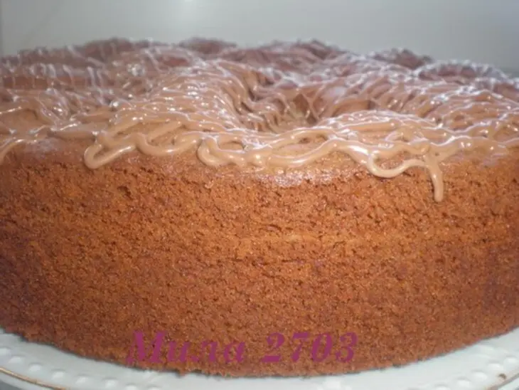 Шоколадный пирог с грушами: шаг 3