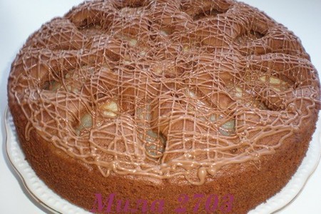 Шоколадный пирог с грушами: шаг 4