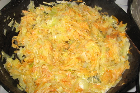 Блинчики картофельные с капустно-морковной начинкой (вариант): шаг 5
