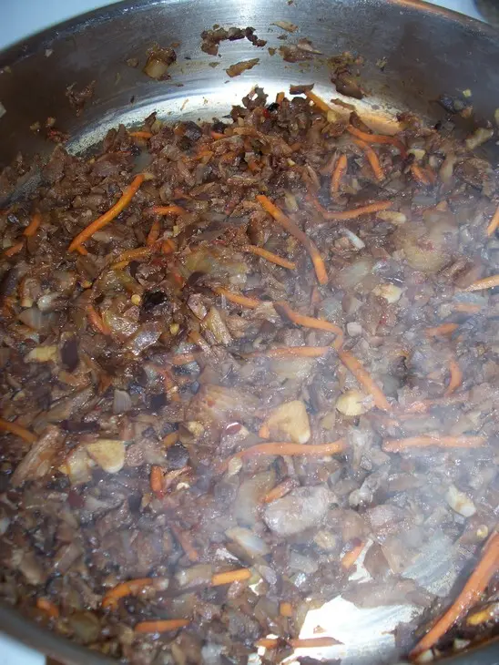 Рисовые шарики с грибами по мативам японской кухни!!!: шаг 3