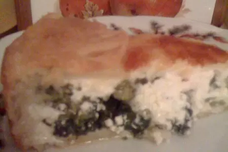 Пирог со шпинатом и сыром: шаг 2
