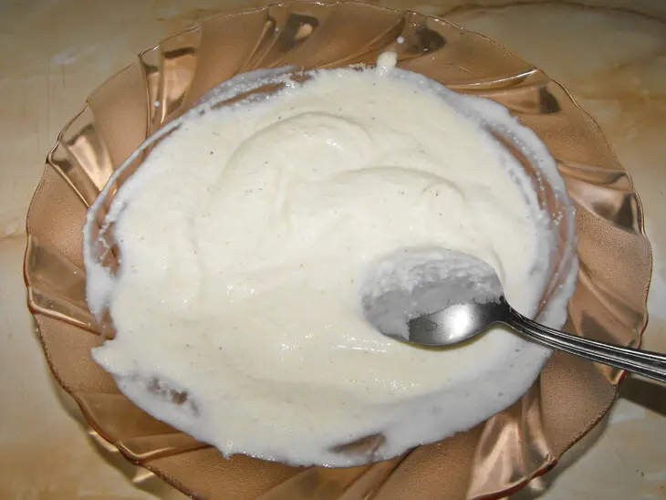 Манник в микроволновой печи: шаг 1