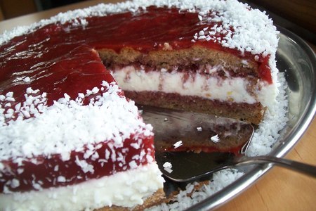 Диетический торт из гречневой муки с творожно-йогуртовым кремом: фото шаг 20