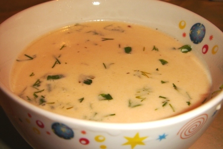 Молочный суп с морепродуктами: шаг 6