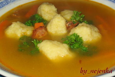 Гороховый суп с картофельными галушками: шаг 1