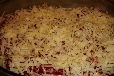 Каннеллони с пикантным фаршем и двумя соусами: шаг 8