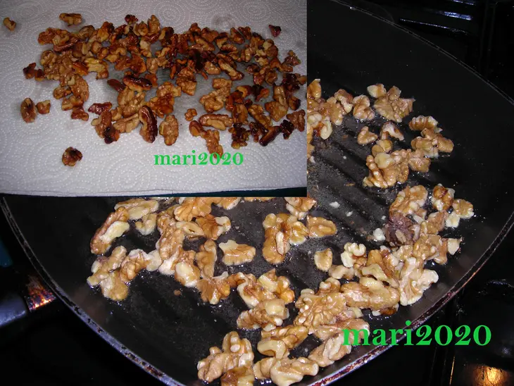 Куринная печенка с орехами и сушенной клюквой: шаг 3