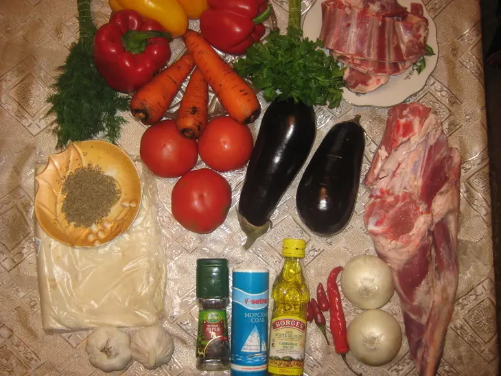 Рагу баранина с овощами: шаг 1