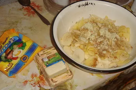 Картофель, запеченный с консервой: шаг 1