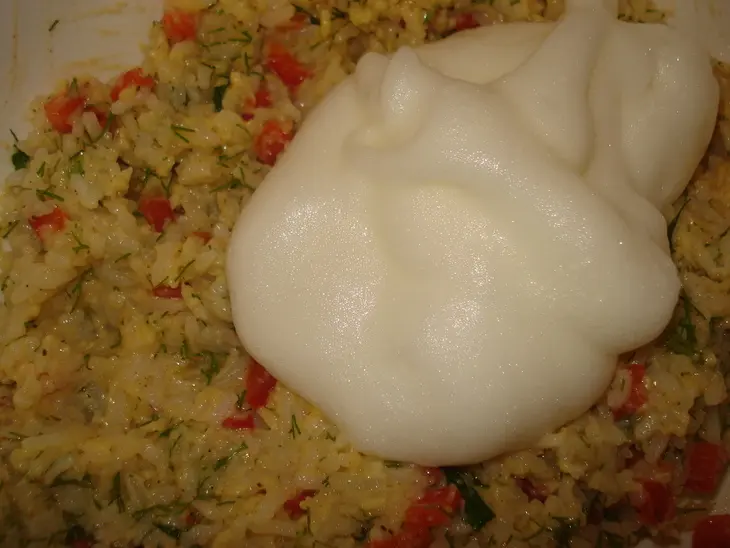 Рисовые котлетки с сыром и зеленью: шаг 2