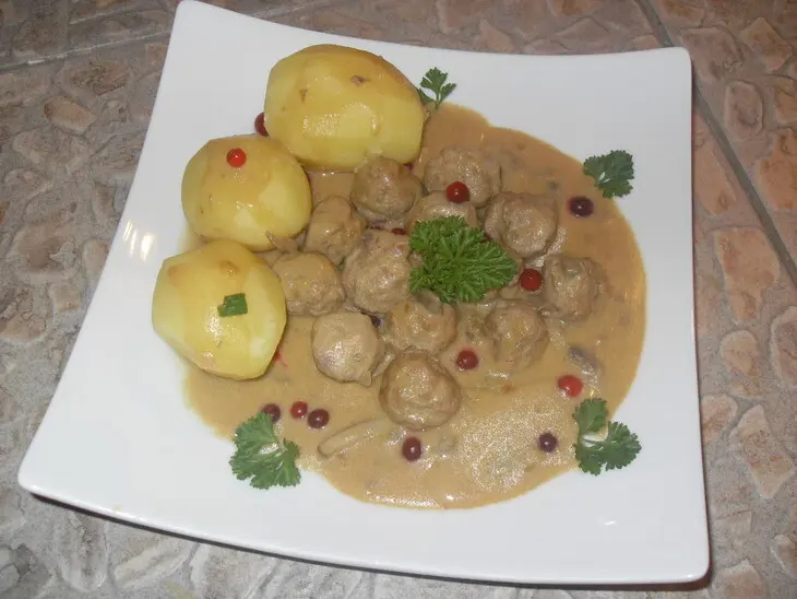 Коттбулар - мясные фрикадельки // köttbular: шаг 6